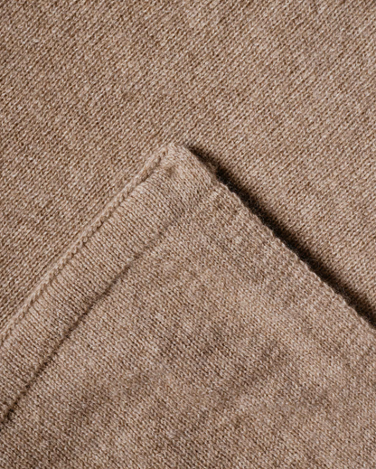 Monticelli Pure Cashmere Capelet Poncho Made In Italy Taupe 5