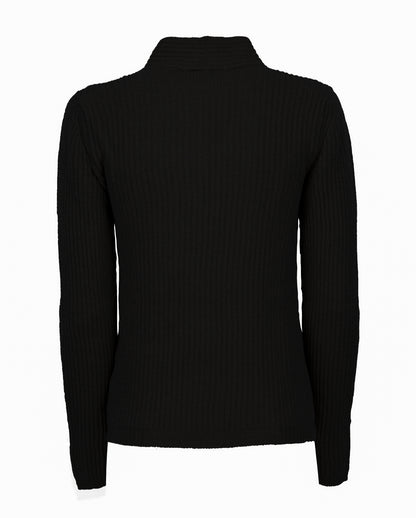 Women's Cashmere Fisherman's Rib Blazer Black