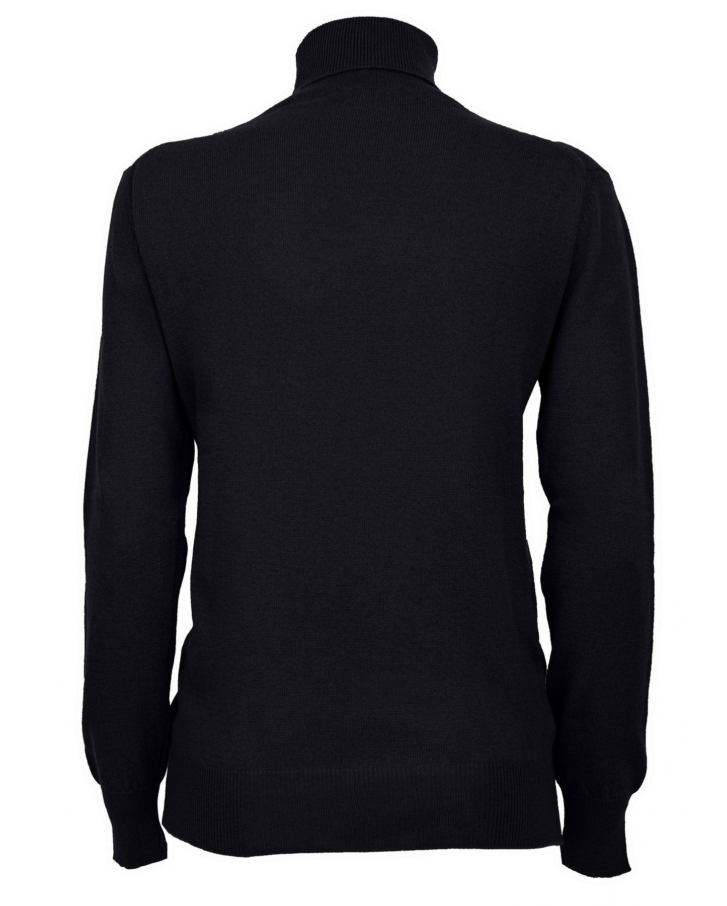 Womens Cashmere Turtleneck Sweater Black Made In Italy 2