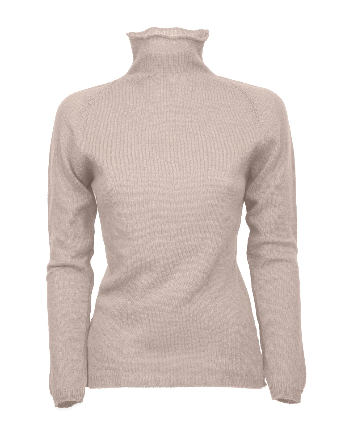 NEW FALL 24 - Women's Ultralight Cashmere Raglan Turtleneck Beige