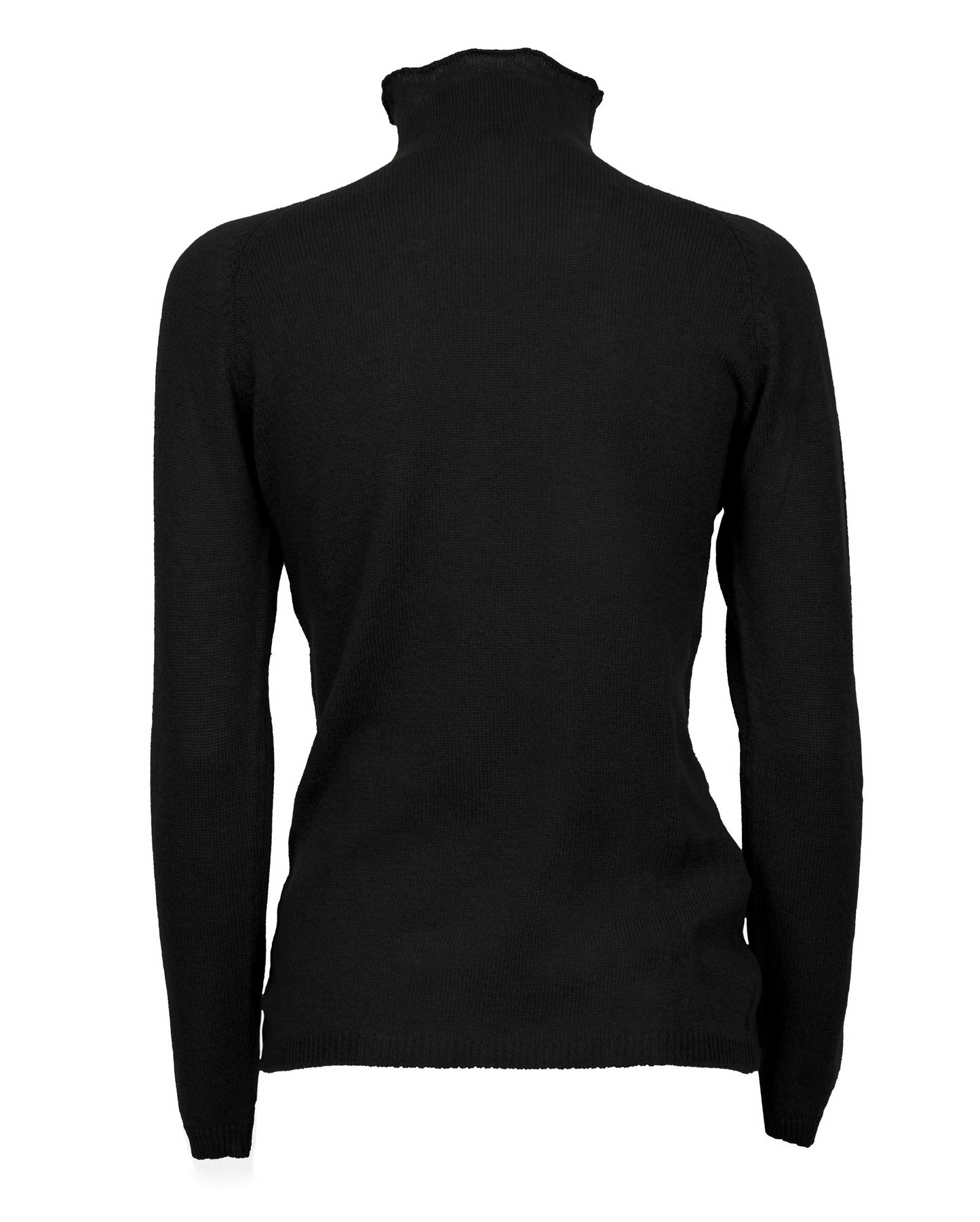 NEW FALL 24 - Women's Ultralight Cashmere Raglan Turtleneck Black