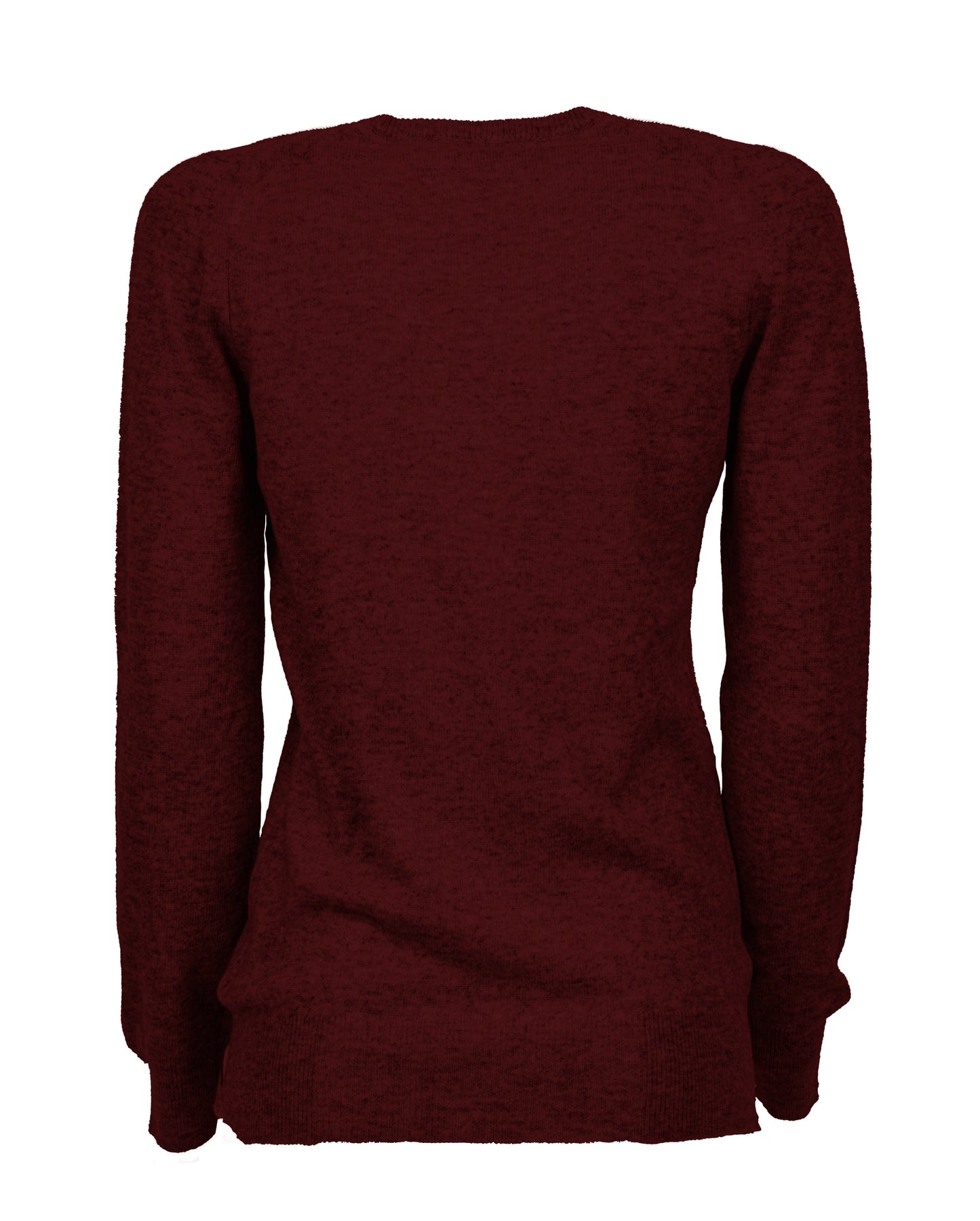 NEW FALL 24 - Women's Pure Cashmere V-Neck Sweater Bordeaux